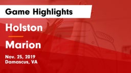 Holston  vs Marion  Game Highlights - Nov. 25, 2019