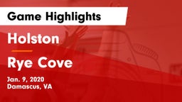 Holston  vs Rye Cove  Game Highlights - Jan. 9, 2020