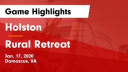 Holston  vs Rural Retreat  Game Highlights - Jan. 17, 2020