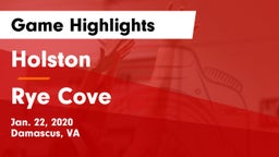 Holston  vs Rye Cove  Game Highlights - Jan. 22, 2020
