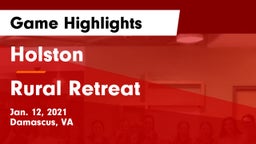 Holston  vs Rural Retreat  Game Highlights - Jan. 12, 2021