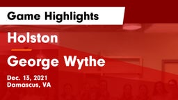 Holston  vs George Wythe  Game Highlights - Dec. 13, 2021