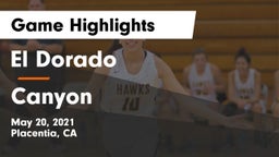 El Dorado  vs Canyon  Game Highlights - May 20, 2021