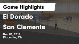 El Dorado  vs San Clemente Game Highlights - Dec 03, 2016