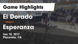 El Dorado  vs Esperanza  Game Highlights - Jan 10, 2017