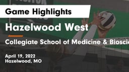 Hazelwood West  vs Collegiate School of Medicine & Bioscience Game Highlights - April 19, 2022