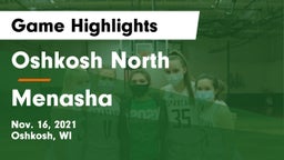 Oshkosh North  vs Menasha  Game Highlights - Nov. 16, 2021