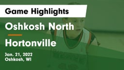 Oshkosh North  vs Hortonville  Game Highlights - Jan. 21, 2022