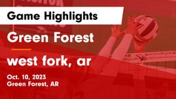 Green Forest  vs west fork, ar Game Highlights - Oct. 10, 2023