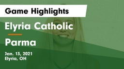 Elyria Catholic  vs Parma  Game Highlights - Jan. 13, 2021