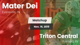 Matchup: Mater Dei High vs. Triton Central  2019