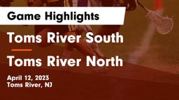 Toms River South  vs Toms River North Game Highlights - April 12, 2023