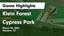 Klein Forest  vs Cypress Park   Game Highlights - March 30, 2022