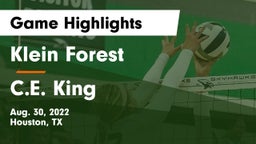Klein Forest  vs C.E. King  Game Highlights - Aug. 30, 2022