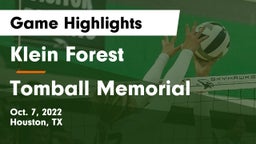 Klein Forest  vs Tomball Memorial  Game Highlights - Oct. 7, 2022