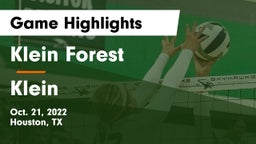 Klein Forest  vs Klein  Game Highlights - Oct. 21, 2022