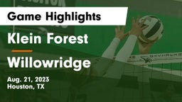 Klein Forest  vs Willowridge  Game Highlights - Aug. 21, 2023