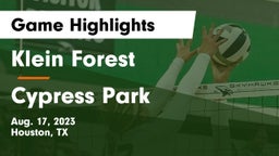 Klein Forest  vs Cypress Park   Game Highlights - Aug. 17, 2023