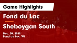 Fond du Lac  vs Sheboygan South  Game Highlights - Dec. 30, 2019