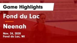 Fond du Lac  vs Neenah  Game Highlights - Nov. 24, 2020