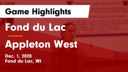 Fond du Lac  vs Appleton West  Game Highlights - Dec. 1, 2020