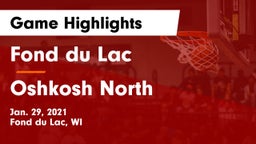 Fond du Lac  vs Oshkosh North  Game Highlights - Jan. 29, 2021