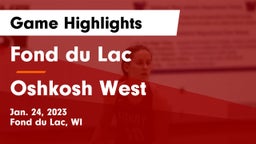 Fond du Lac  vs Oshkosh West  Game Highlights - Jan. 24, 2023