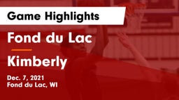 Fond du Lac  vs Kimberly  Game Highlights - Dec. 7, 2021