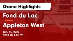 Fond du Lac  vs Appleton West  Game Highlights - Jan. 15, 2022