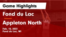Fond du Lac  vs Appleton North  Game Highlights - Feb. 10, 2022