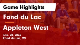 Fond du Lac  vs Appleton West  Game Highlights - Jan. 20, 2023