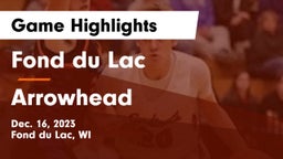 Fond du Lac  vs Arrowhead  Game Highlights - Dec. 16, 2023