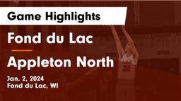 Fond du Lac  vs Appleton North  Game Highlights - Jan. 2, 2024