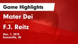 Mater Dei  vs F.J. Reitz  Game Highlights - Dec. 7, 2018