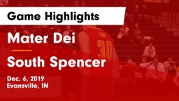 Mater Dei  vs South Spencer  Game Highlights - Dec. 6, 2019
