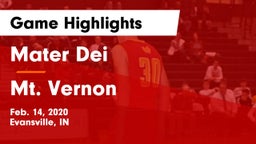 Mater Dei  vs Mt. Vernon  Game Highlights - Feb. 14, 2020