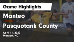 Manteo  vs Pasquotank County  Game Highlights - April 11, 2022