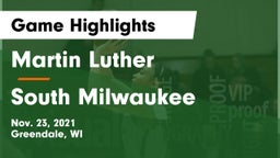 Martin Luther  vs South Milwaukee  Game Highlights - Nov. 23, 2021