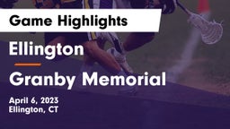 Ellington  vs Granby Memorial  Game Highlights - April 6, 2023