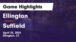 Ellington  vs Suffield  Game Highlights - April 25, 2024