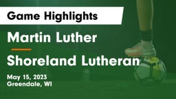 Martin Luther  vs Shoreland Lutheran  Game Highlights - May 15, 2023