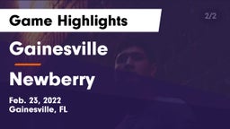 Gainesville  vs Newberry  Game Highlights - Feb. 23, 2022