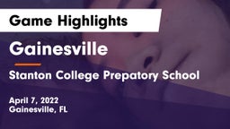 Gainesville  vs Stanton College Prepatory School Game Highlights - April 7, 2022