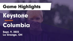 Keystone  vs Columbia  Game Highlights - Sept. 9, 2023