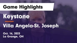 Keystone  vs Villa Angela-St. Joseph Game Highlights - Oct. 16, 2023