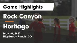 Rock Canyon  vs Heritage  Game Highlights - May 18, 2023