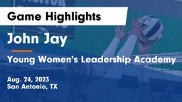 John Jay  vs Young Women's Leadership Academy Game Highlights - Aug. 24, 2023