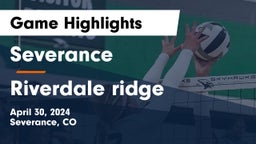 Severance  vs Riverdale ridge Game Highlights - April 30, 2024