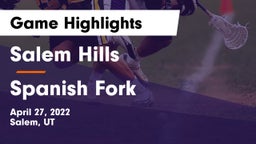 Salem Hills  vs Spanish Fork  Game Highlights - April 27, 2022