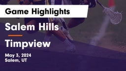 Salem Hills  vs Timpview  Game Highlights - May 3, 2024